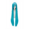 100cm Light Blue Straight Fairy Tail Bisca Mulan Cosplay Wig AC0057